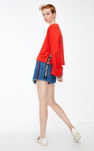 Load image into Gallery viewer, Loose Fit Side Stitch Letter Print Sweatshirt