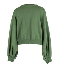 Load image into Gallery viewer, Round Neckline Decorative Ribbon Sweatshirt Hoodies