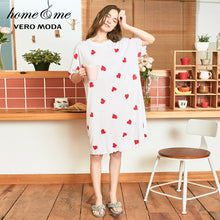 Load image into Gallery viewer, Heart-shaped Print Hair Band Loose fit T-shirt Homewear Dress