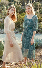 Load image into Gallery viewer, Back Lace-up Cut-outs Floral Chiffon Dress