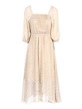 Load image into Gallery viewer, Back Lace-up Cut-outs Floral Chiffon Dress