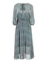 Load image into Gallery viewer, Back Lace-up Cut-outs Floral Chiffon Dress