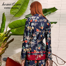 Load image into Gallery viewer, Drapery Botanic Print Lace-up Homewear Sleepwear
