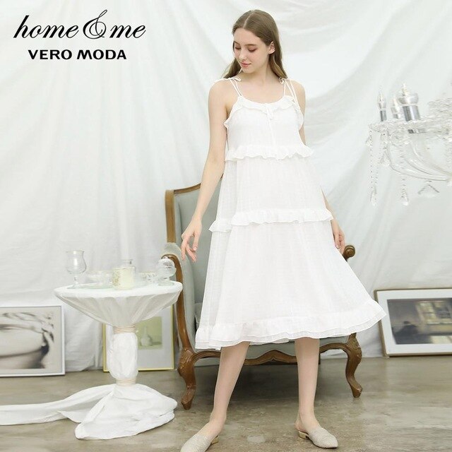 Ruffled Slip Strap Leisure Dress