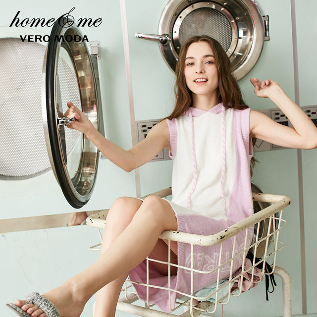 Sports Style Assorted Colors Hooded Homewear Dress