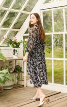 Load image into Gallery viewer, See-through Chiffon Floral Night Dress
