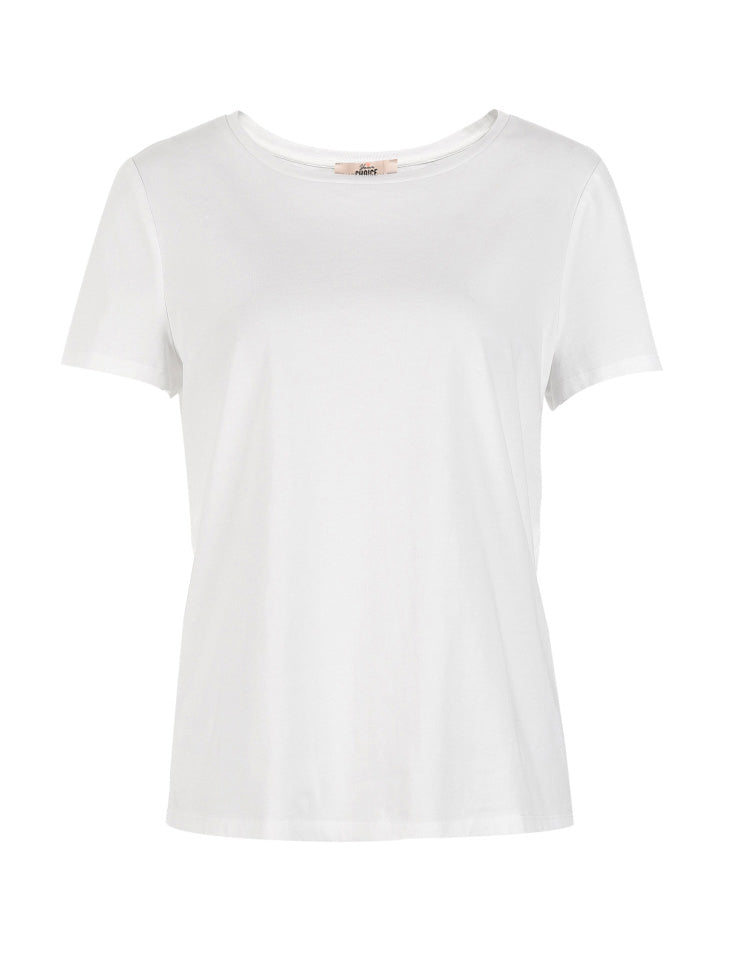 Crew Neck Multicolor Basic style Minimalist T-Shirt Top