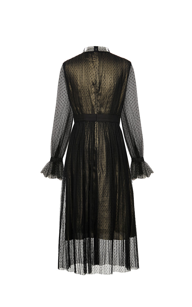 Vintage Laced See-through Party Dress