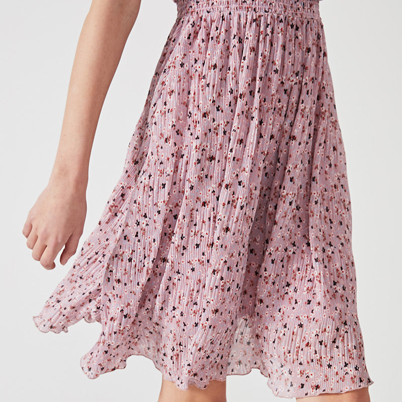 Floral Elasticized Waist Summer Dress