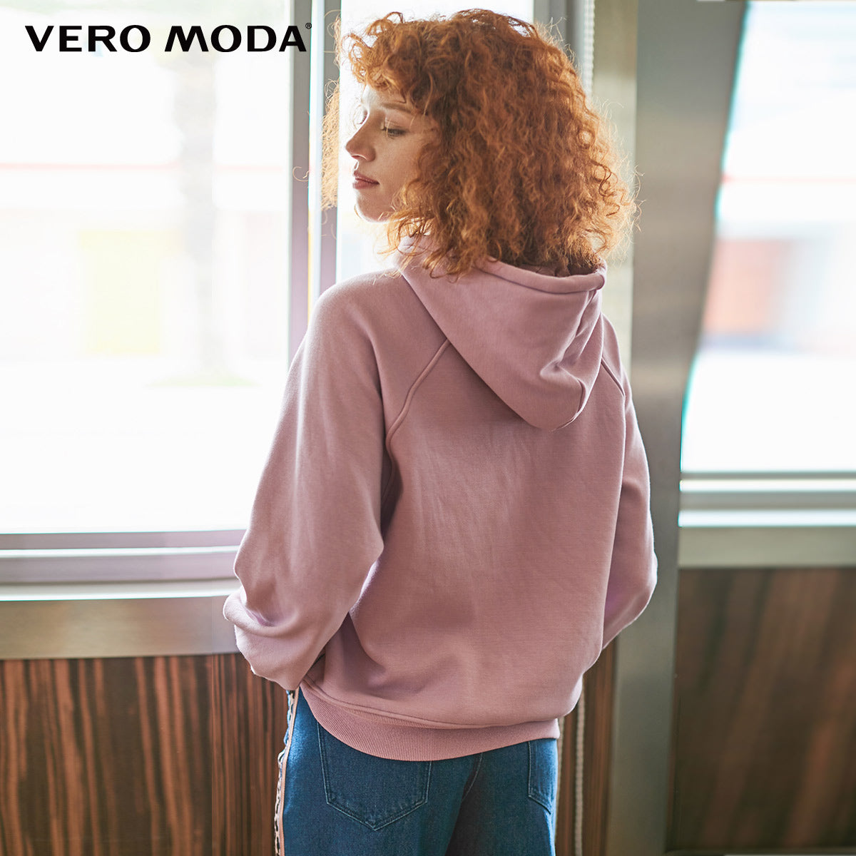 Embroidered Letter Print Brushed Hoodie