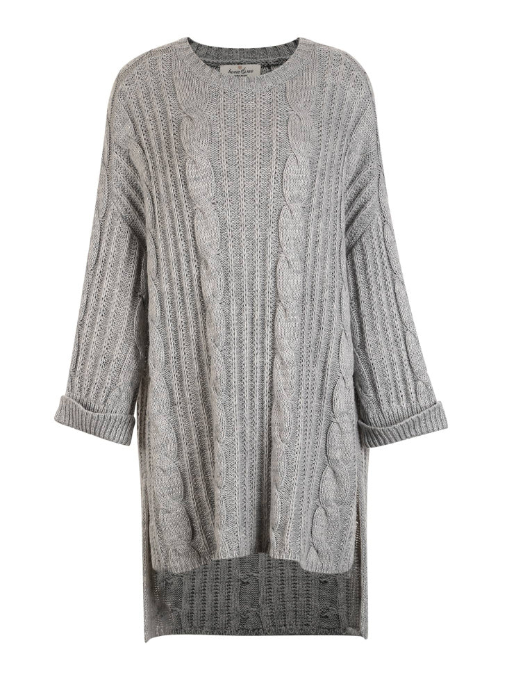 Drop-shoulder Sleeves Knitted Dress
