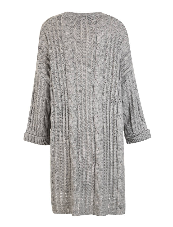 Drop-shoulder Sleeves Knitted Dress