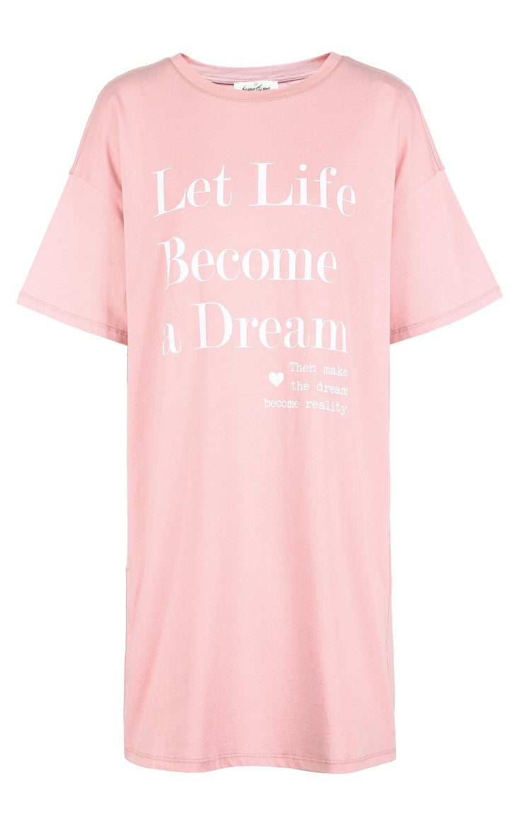 Letter Print Leisure Long T-shirt Dress