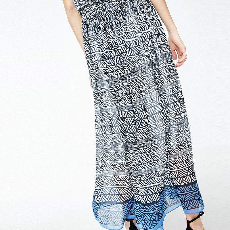 Stripe Pattern Print Assorted Colors Slip Dress