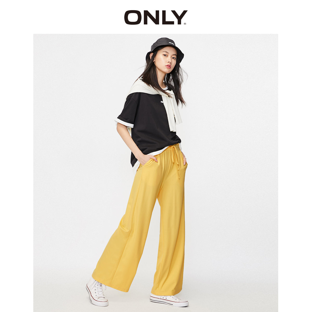 Loose Fit High-rise Wide-leg Pants