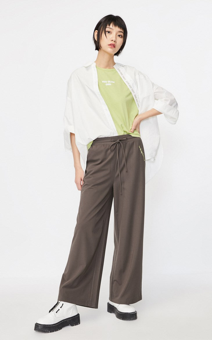Loose Fit High-rise Wide-leg Pants