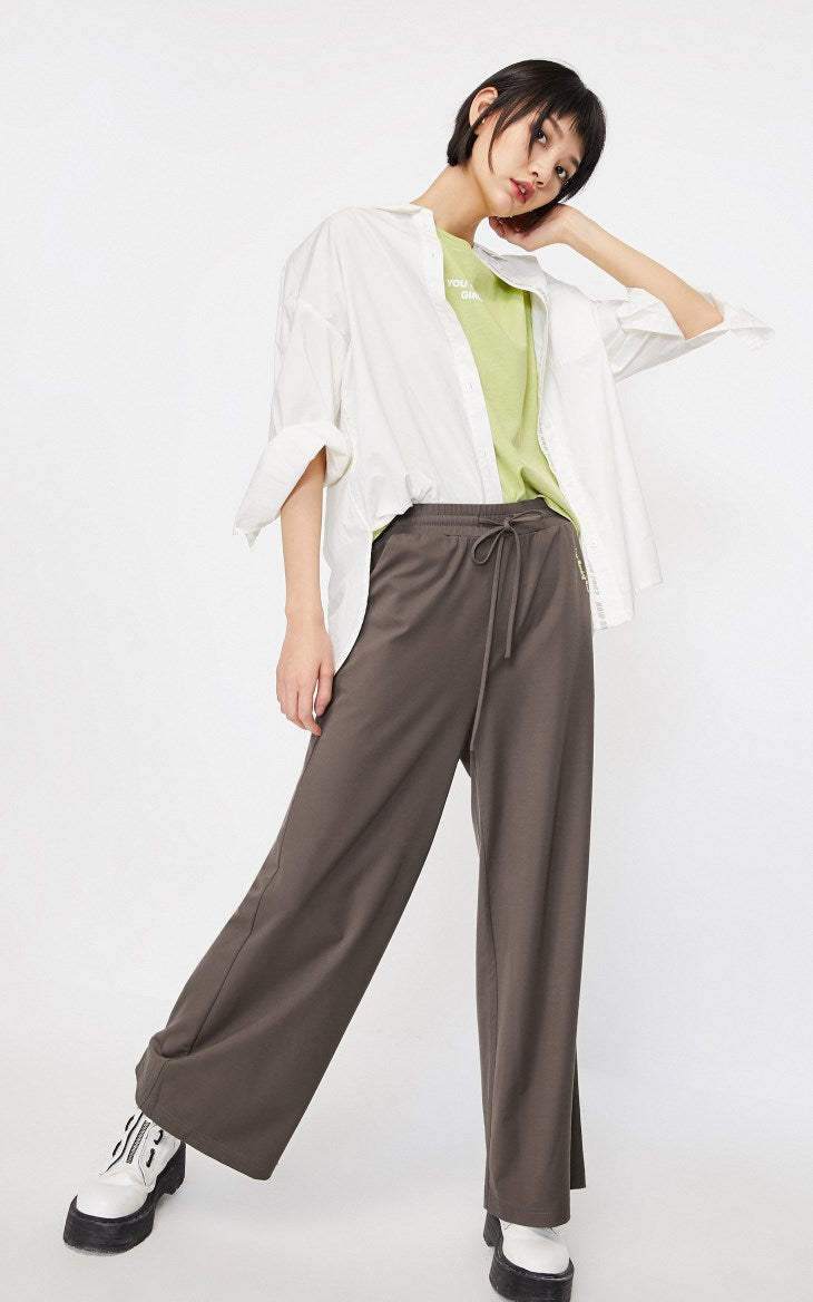 Loose Fit High-rise Wide-leg Pants