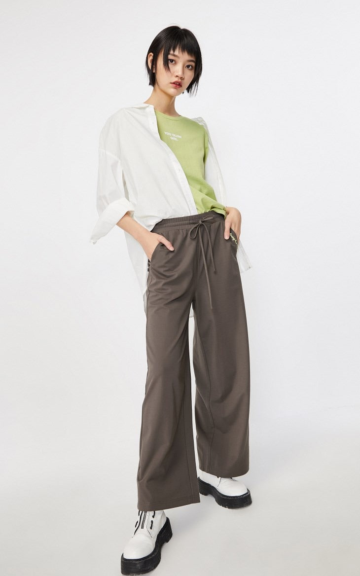 Loose Fit High-rise Wide-leg Pants