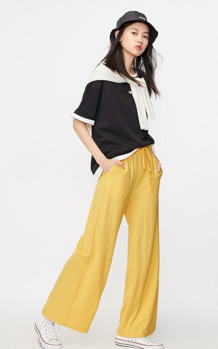 Loose Fit High-rise Wide-leg Pants