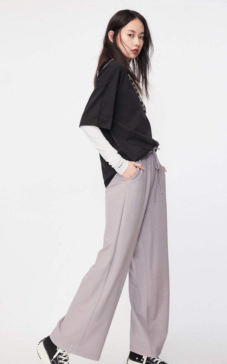 Loose Fit High-rise Wide-leg Pants