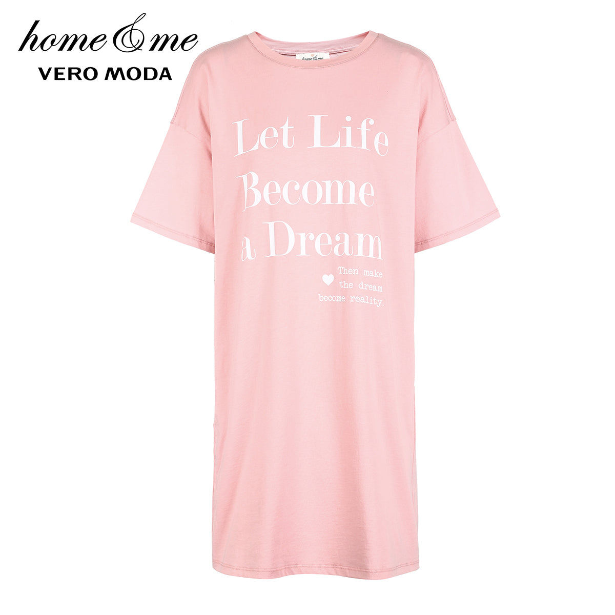 Letter Print Leisure Long T-shirt Dress