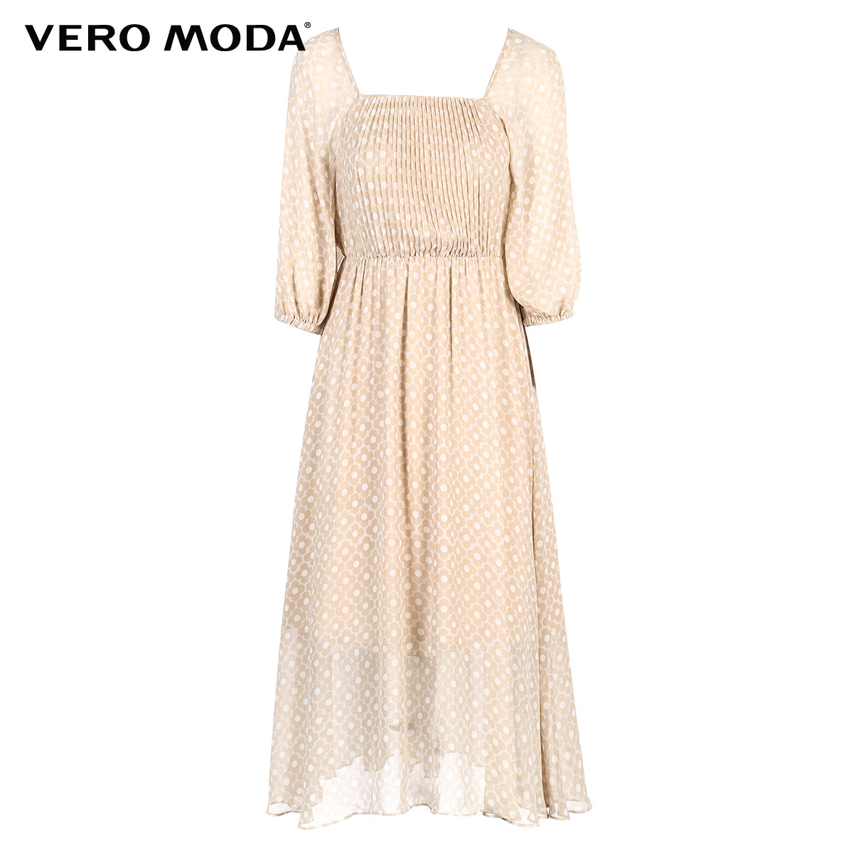 Back Lace-up Cut-outs Floral Chiffon Dress